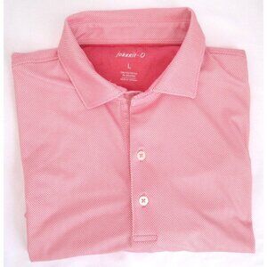 Men Johnnie O Performance Polyester e+ Short Sleeve Shirt Sz L (MT806)